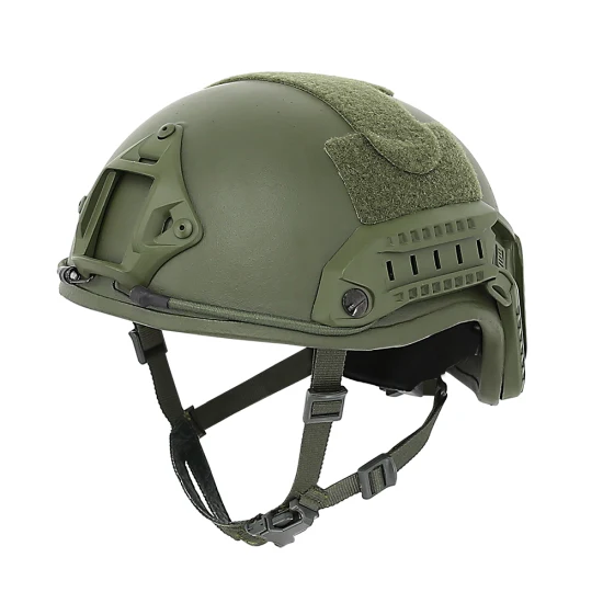 이중 안전 안전 장비, 녹색 편안한 등급 IIIa 방탄 헬멧, 빠른 탄도 헬멧